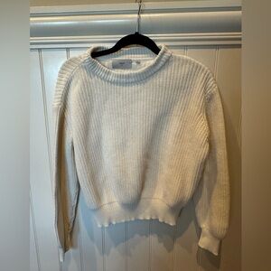 MINIMUM Ladies Women’s Girls Size Medium Cream Rib Knit Sweater